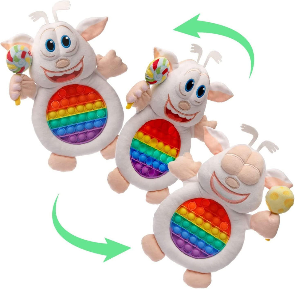 Booba Pop Sensory Plush Doll Stuffed Kids Fidget Soft Toy Character Mighty Mojo