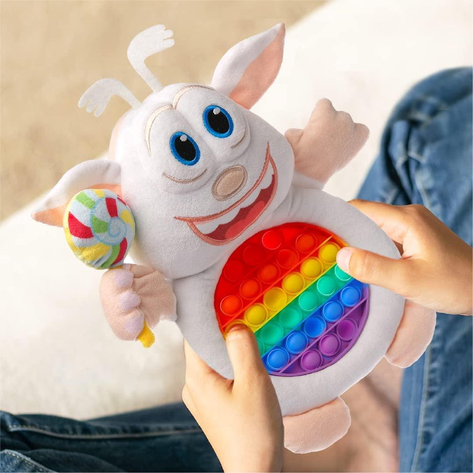 Booba Pop Sensory Plush Doll Stuffed Kids Fidget Soft Toy Character Mighty Mojo