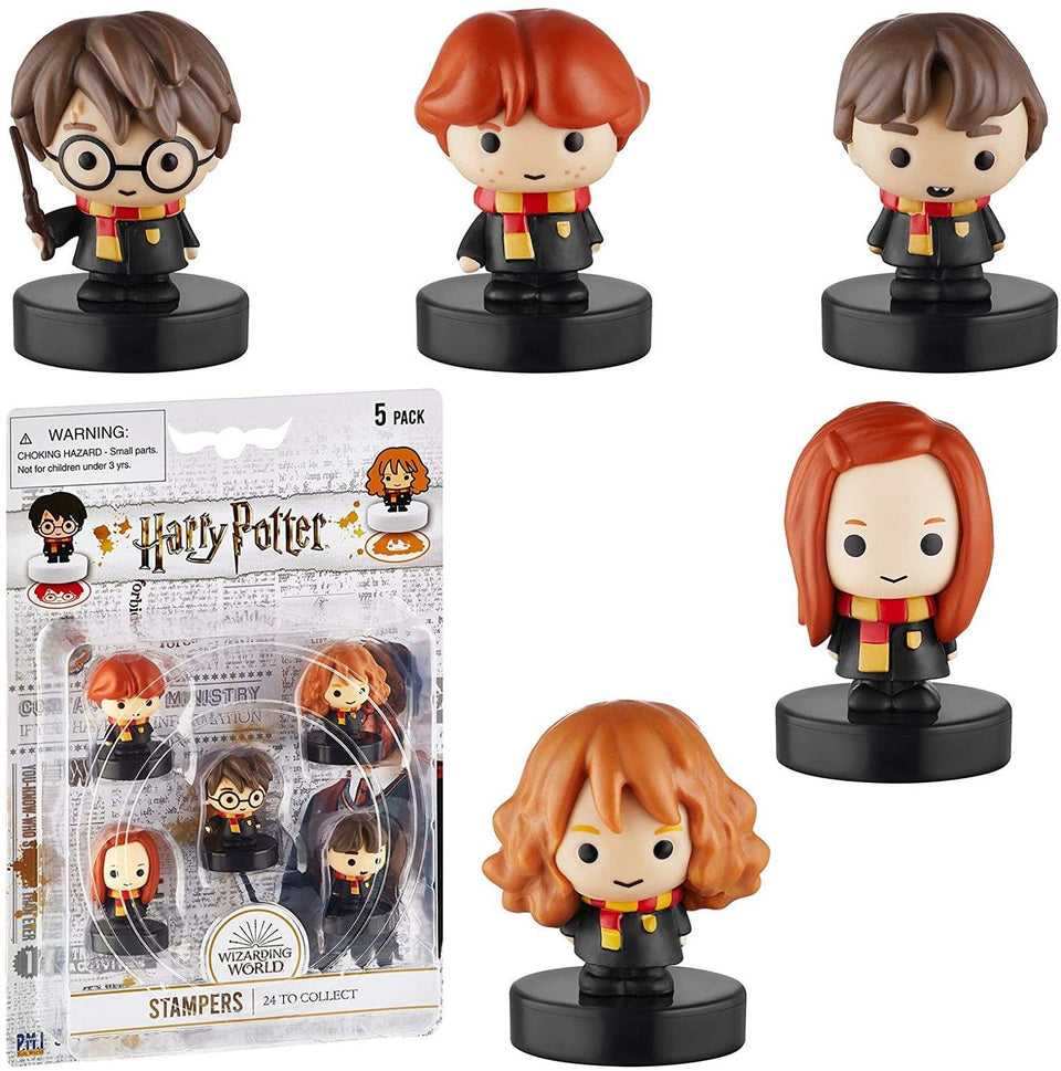 Harry Potter Stampers 5pk Weasley Hermione Ginny Neville Figure Set PMI International
