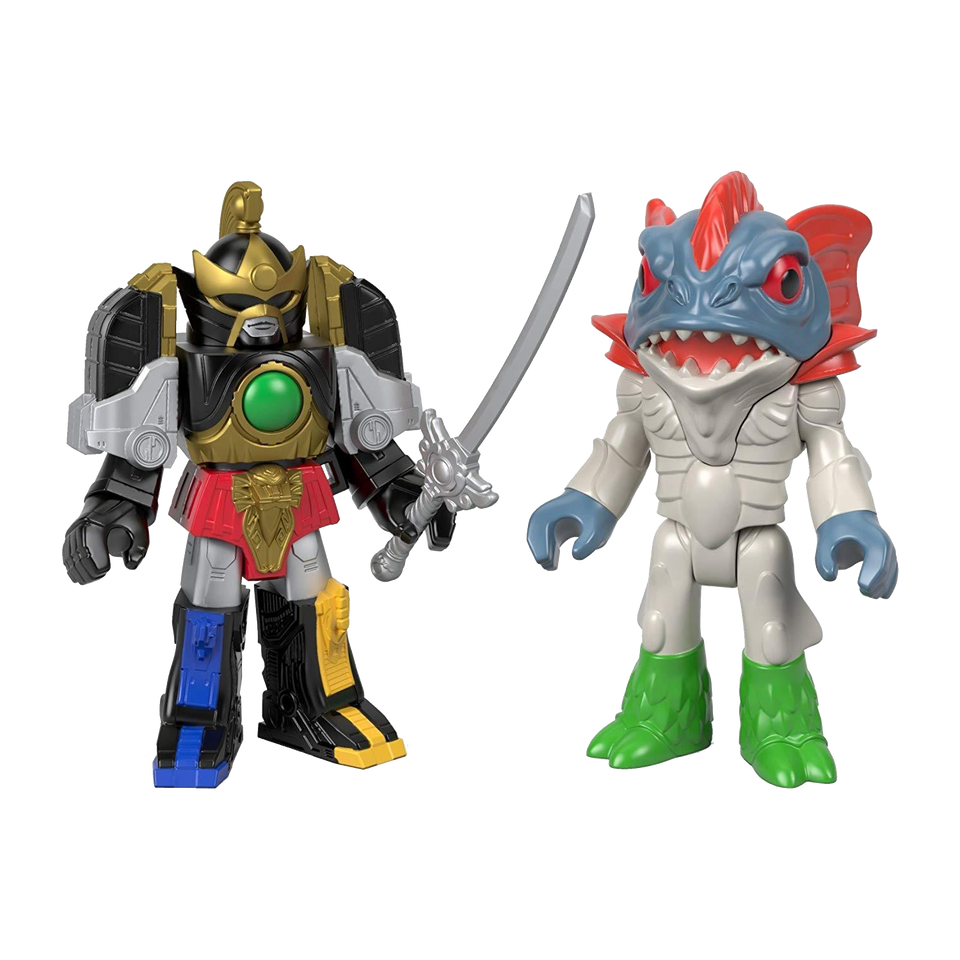 Mighty Morphin Power Rangers Thunder Megazord & Pirantishead Action Figures