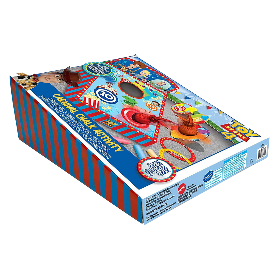 Disney Pixar Toy Story 4 Carnival Chalk Kids Activity Game Bundle