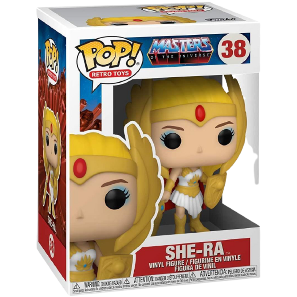 Pop Masters of The Universe She-Ra Retro Specialty Series Figure Glows
