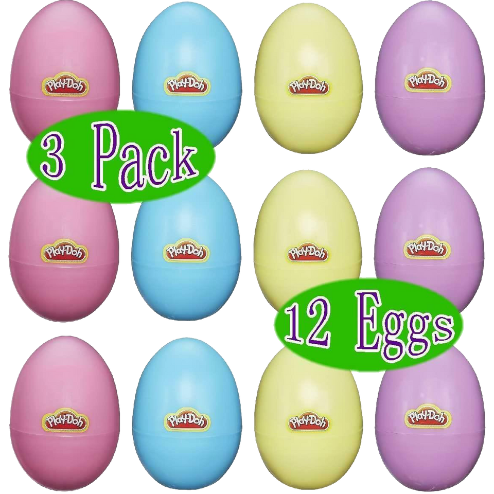 Play-Doh Treat Without The Sweet Spring Eggs 12ct Hunt Basket Gift Set Bundle