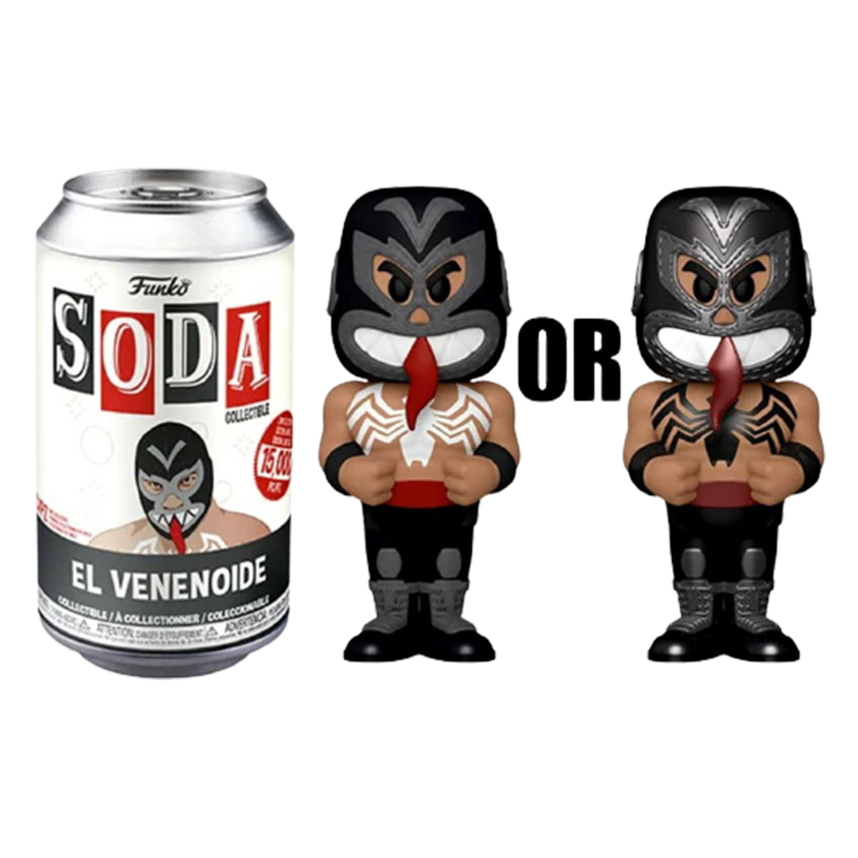 Funko Soda El Venenoide Figure Marvel Luchadores Venom Limited Edition