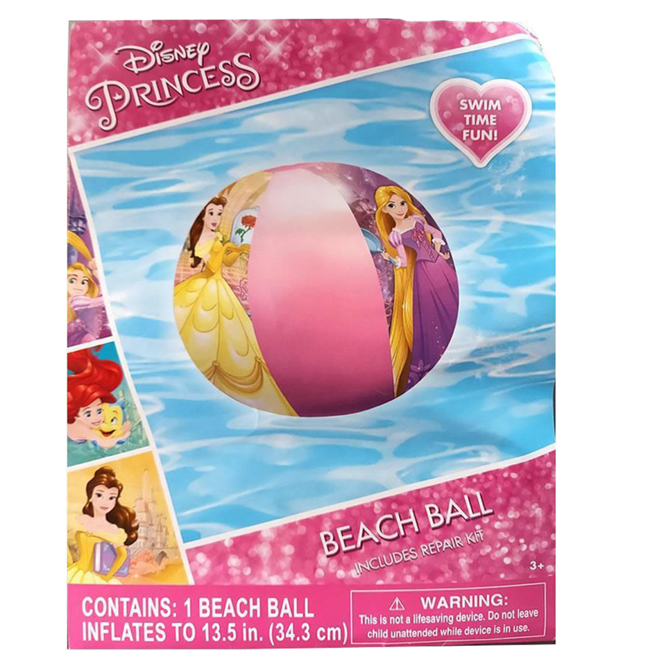 Disney Princess Inflatable Beach Ball Cinderella Belle Rapunzel Pool Water Fun