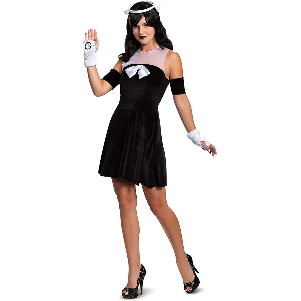 Alice Angel Bendy and The Ink Machine Womens size M 8/10 Dress Costume Disguise