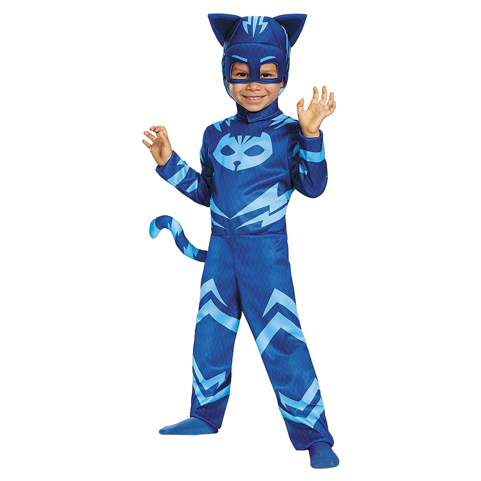 PJ Masks Catboy Toddler Costume Tail Headpiece Outift - Small (2T)