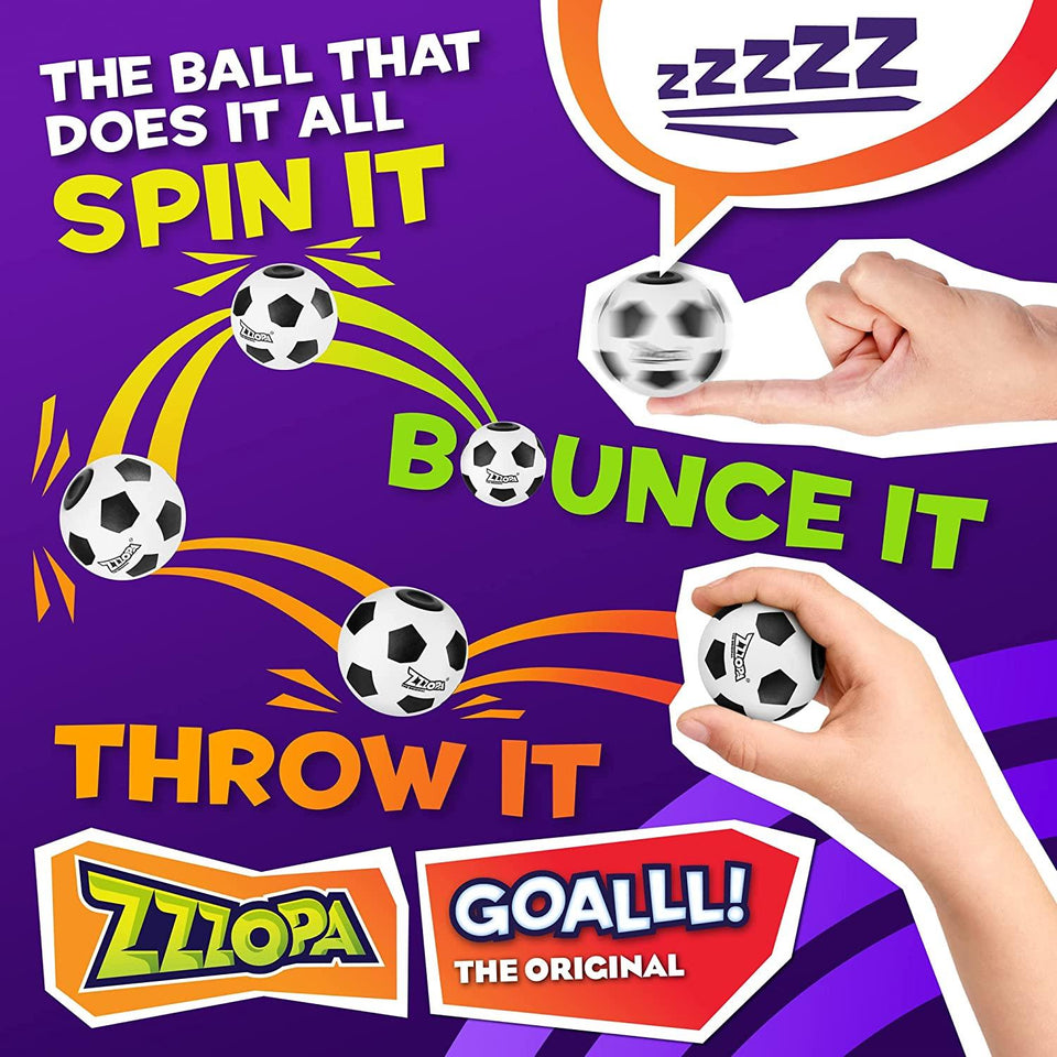 Original ZZZOPA GoAll Fidget Stress Ball Mini Soccer Throw Spin Bounce Toy PMI International