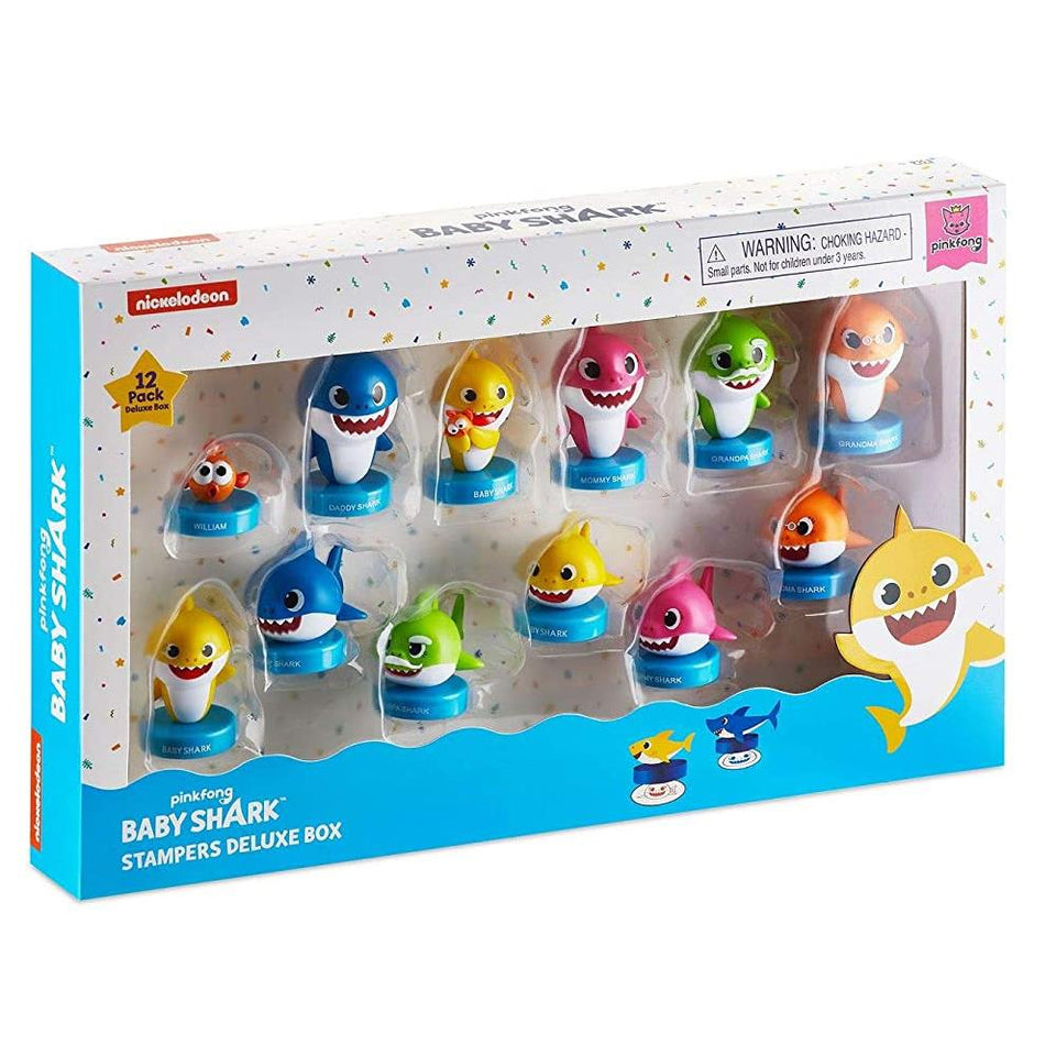 Baby Shark Family Stampers 12pk Daddy Mommy William Cake Toppers Set PMI International