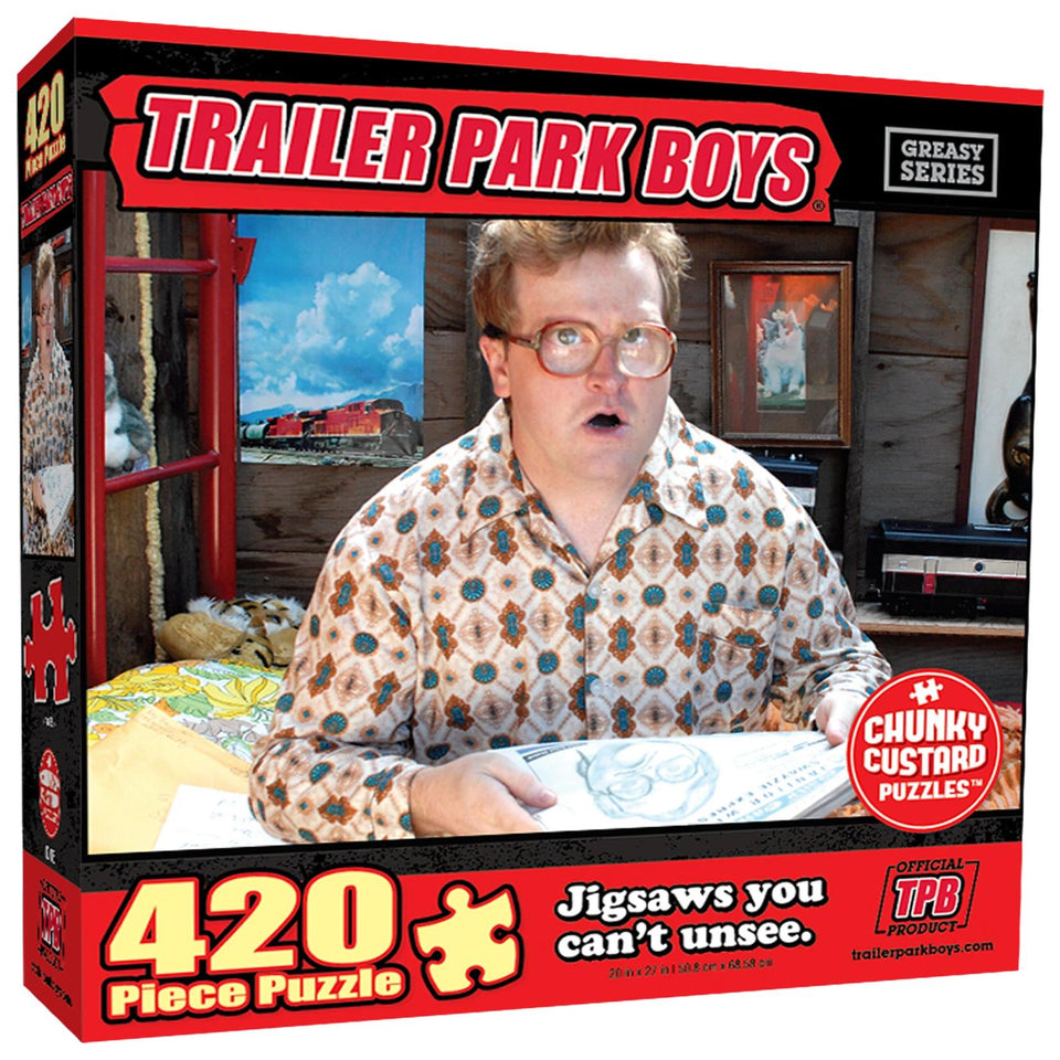 Trailer Park Boys Bubbles Shed Life 420pc Jigsaw Chunky Puzzle TV Series Character Mighty Mojo