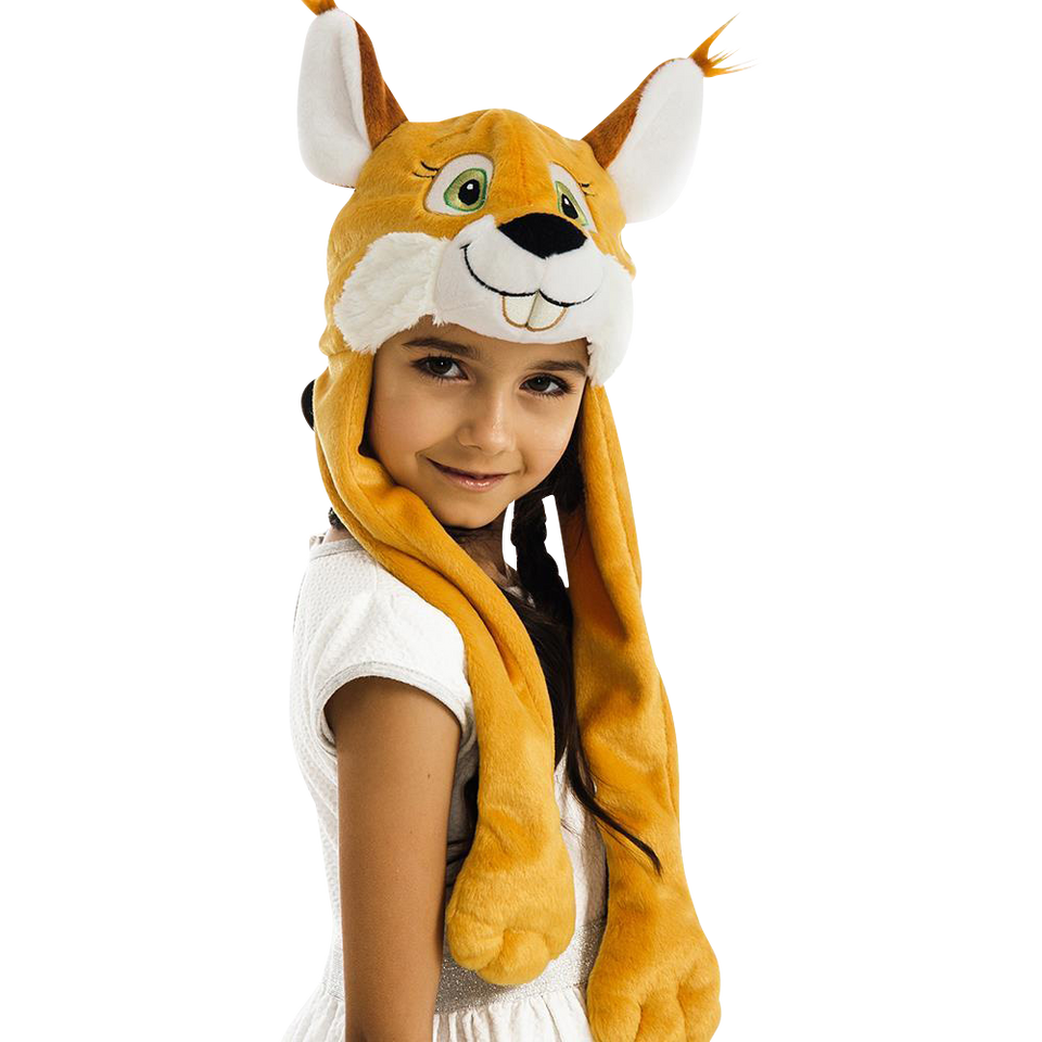 Nutty Squirrel Chipmunk Plush Headpiece Kids Costume Dress-Up Play Accessory