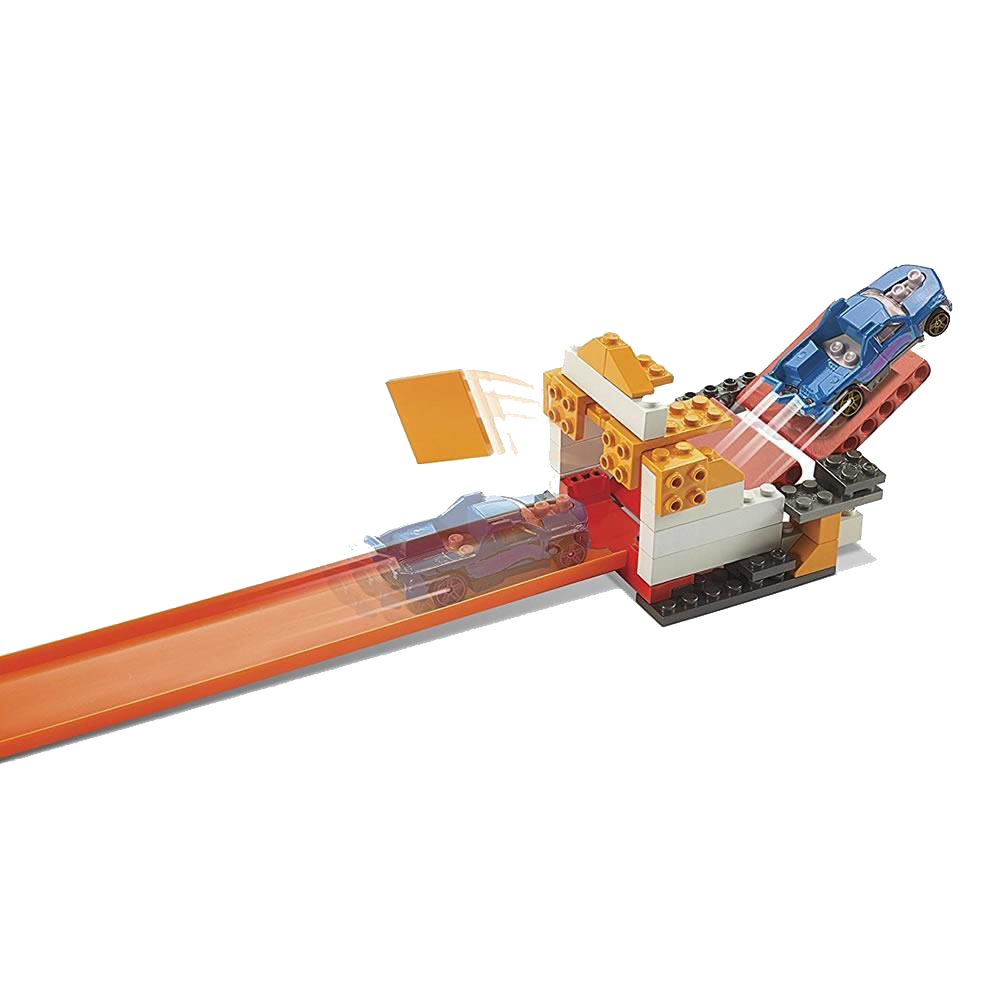 Hot wheels track top builder bridge stunt kit