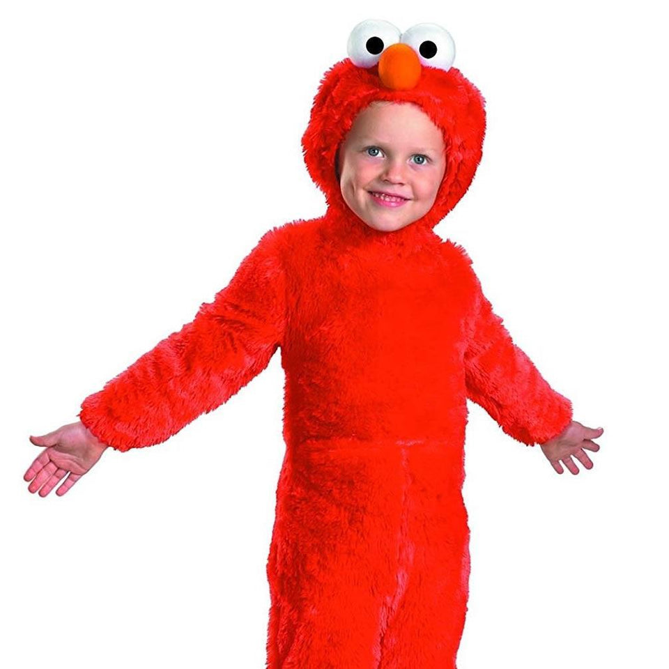 Sesame Street Elmo Plush Fur size S 2T Toddler Kids Costume Outfit Disguise
