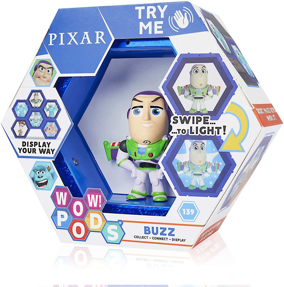WOW Pods Disney Toy Story Buzz Lightyear Swipe to Light Connect Figure Collectible
