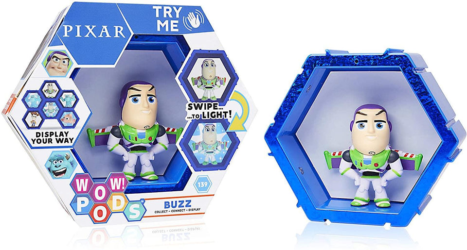 WOW Pods Disney Toy Story Buzz Lightyear Swipe to Light Connect Figure Collectible