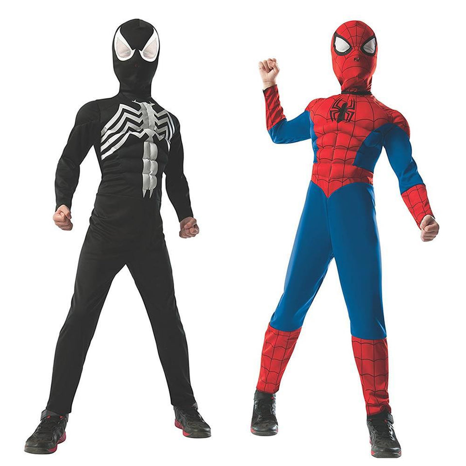 Marvel Ultimate Spider-Man Venom 2-in-1 Reversible size L 12/14 Muscle Chest Costume Rubie's