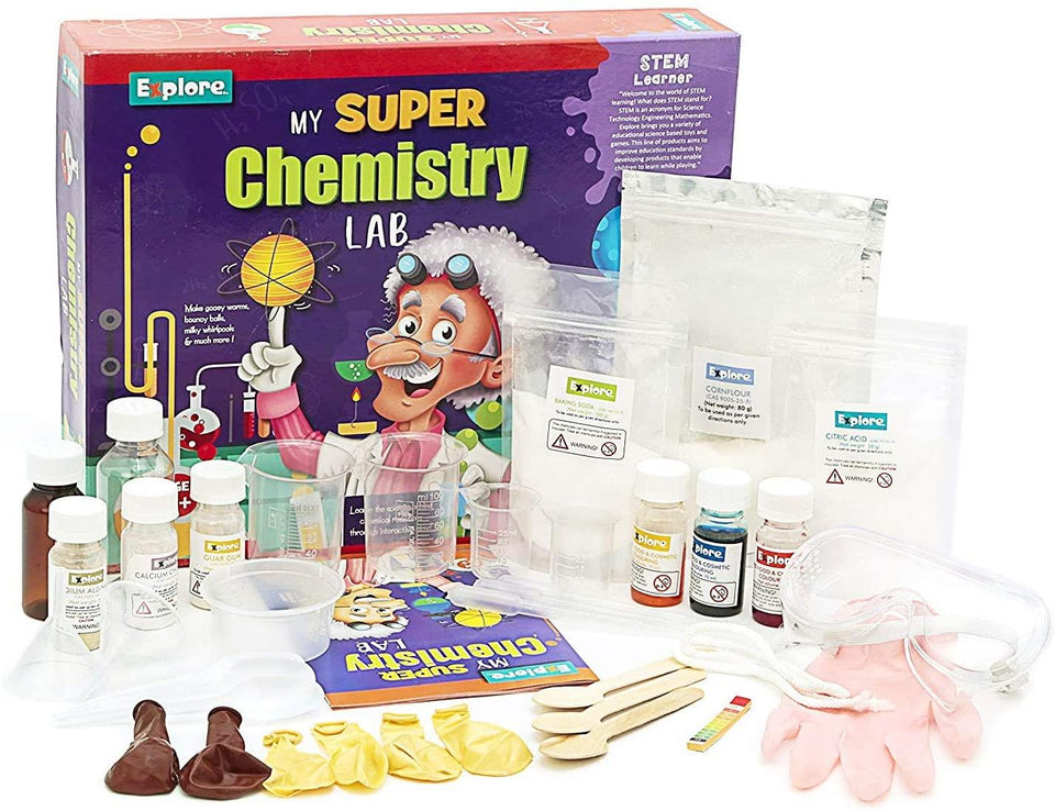 Explore STEM Learner My Super Chemistry Lab Interactive DIY Scientist Kit