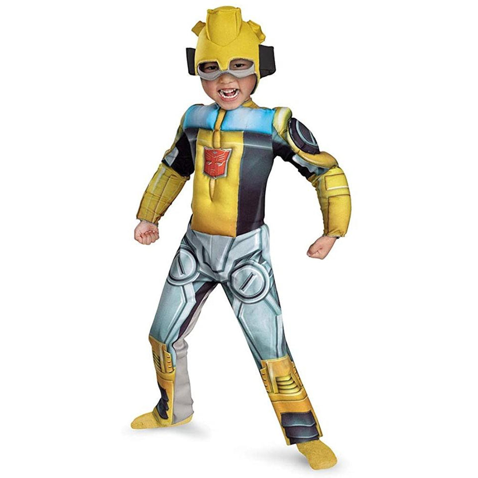Transformers Bumblebee Muscle Toddler size S 2T Rescue Bot Costume Disguise
