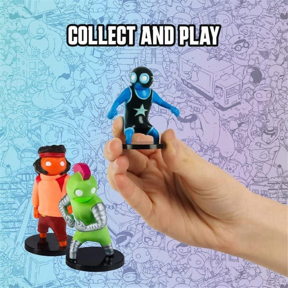 Gang Beasts Action Figures 8-Pack 2.5" Mini Superhero Wrestler Chicken Suit Cyborg PMI International