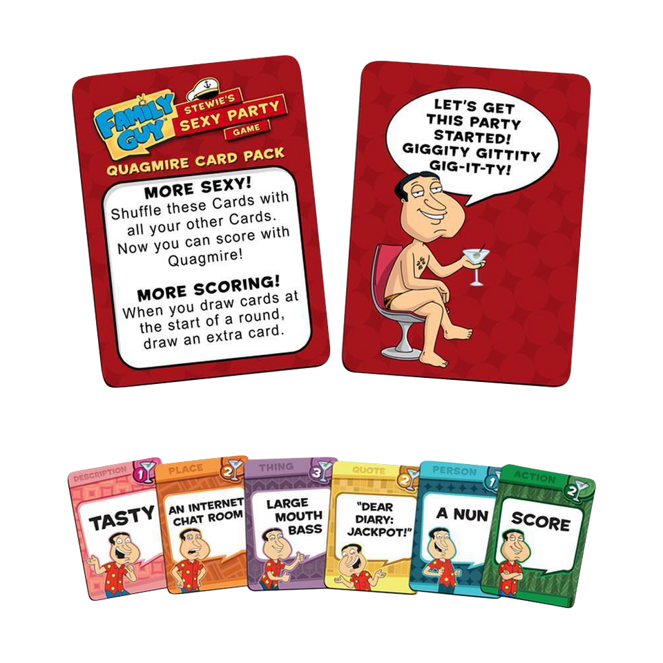 Family Guy Stewie's Sexy Party Game: Quagmire Card Pack Expansion Booster