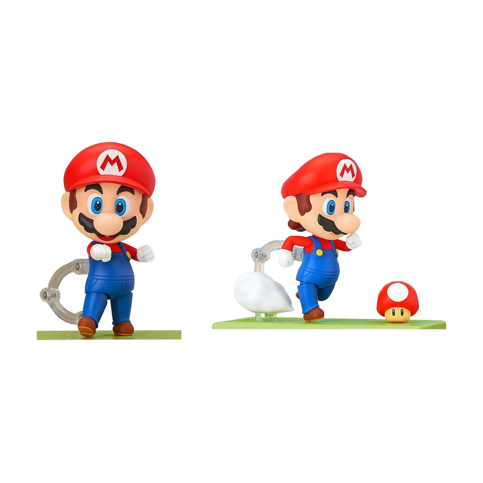 Super Mario Bros Nendoroid Action Figure with Bonus Coins Nintendo Toy NES