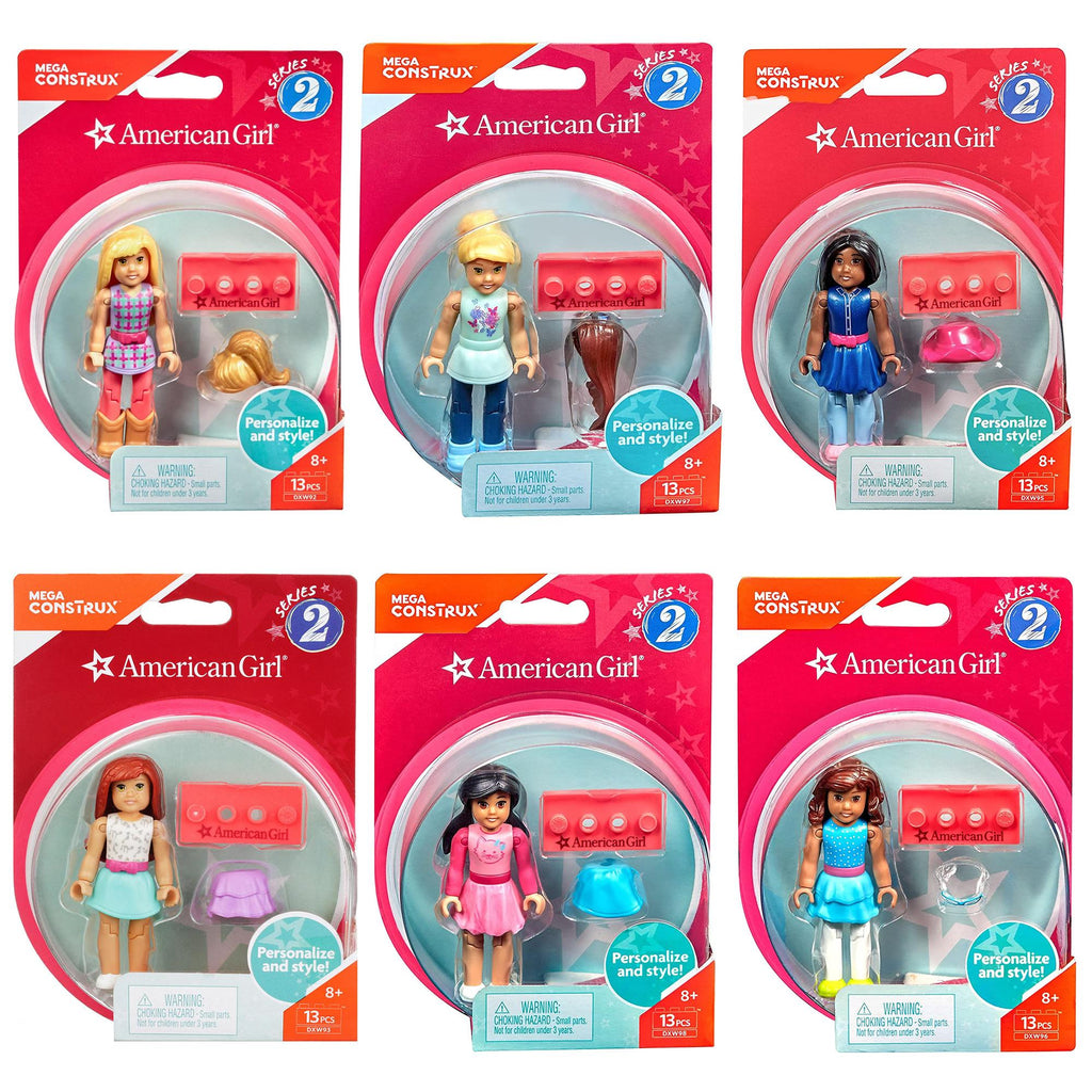 Mega Construx Series 2 American Girl 6-Pack Set Mini Figures