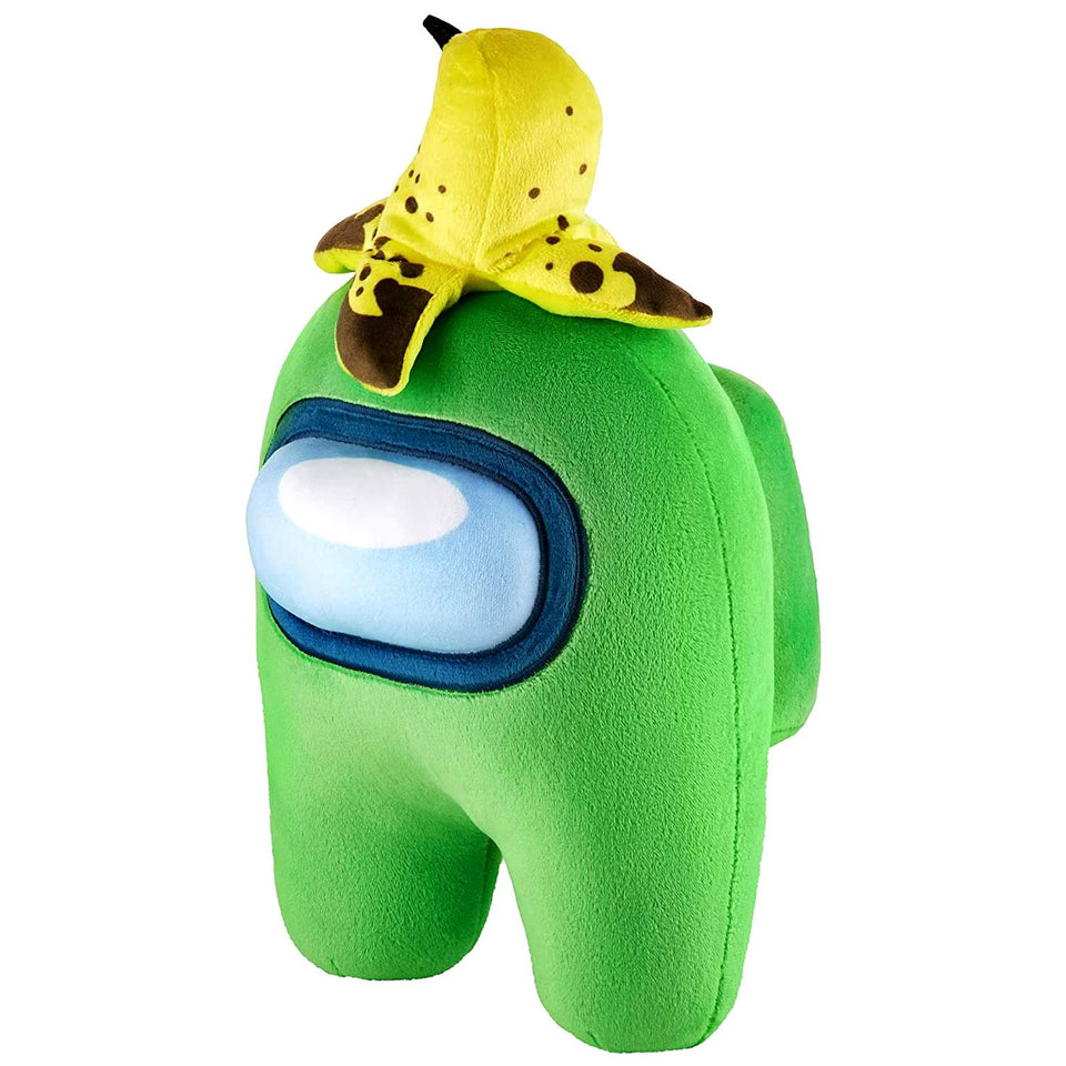 Among Us Lime Green Banana Peeled Hat 12" Plush Crewmate Buddy Toy PMI International