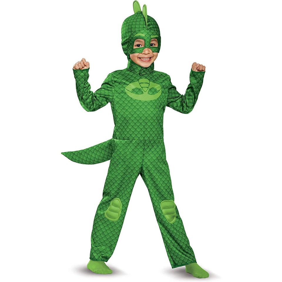 PJ Masks Gekko Boys size XL 14-16 Official Costume Jumpsuit Disguise