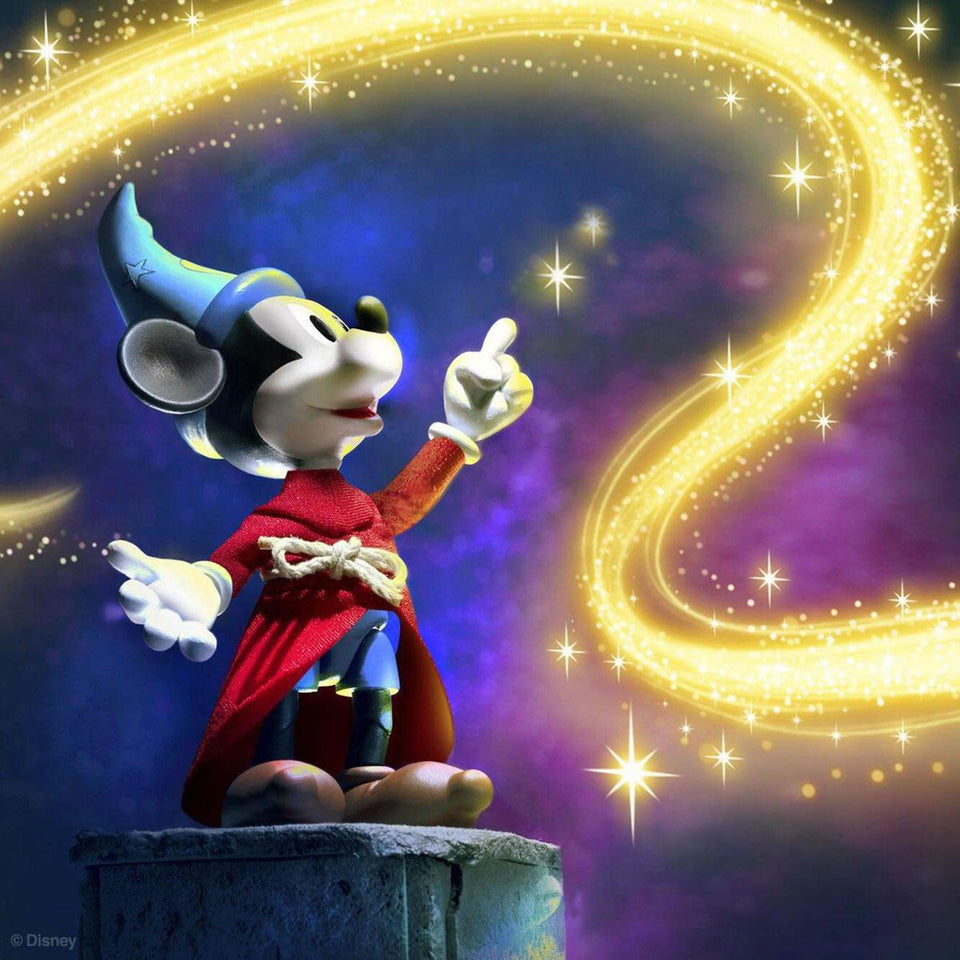 Disney Fantasia Sorcerer's Apprentice Mickey Mouse Ultimates Action Figure Super7