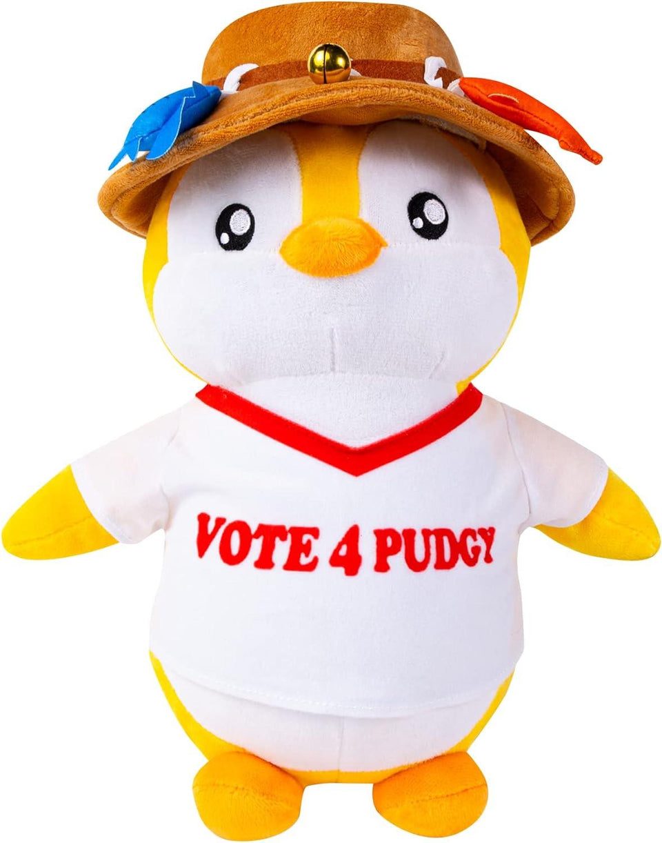 Fisherman Flynn Golden Pudgy Penguin Plushie Hat Cute 12" Collectible Penguins