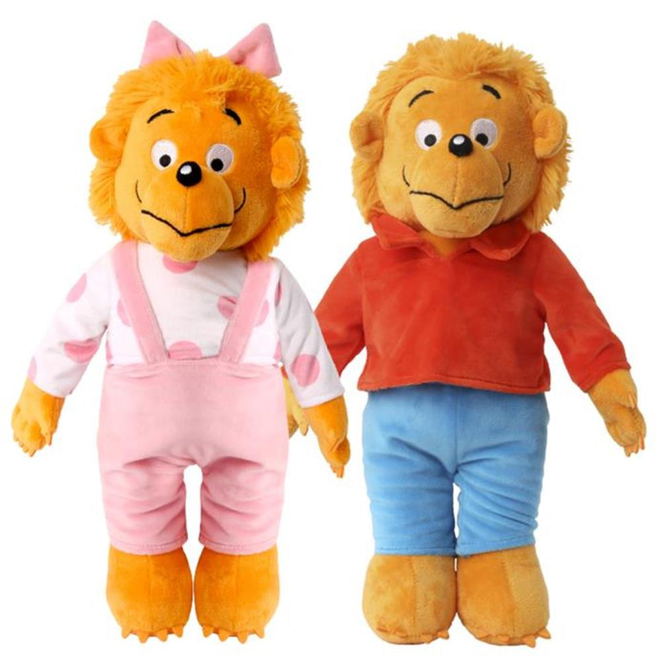 The Berenstain Bears Brother Sister Bear Plush PBS Book Character Doll Set Mighty Mojo