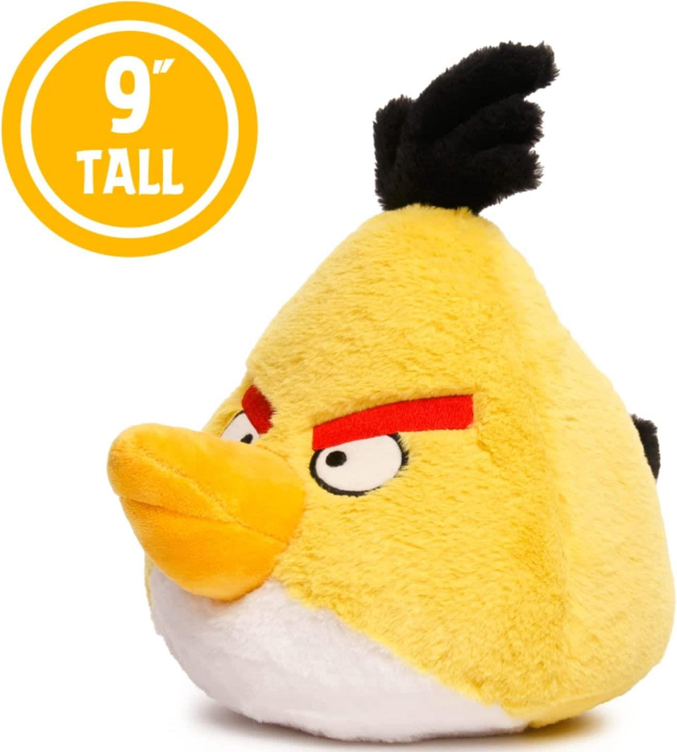 Angry Birds Chuck Charles Yellow Bird Canary 9" Stuffed Plush Soft Doll Mighty Mojo