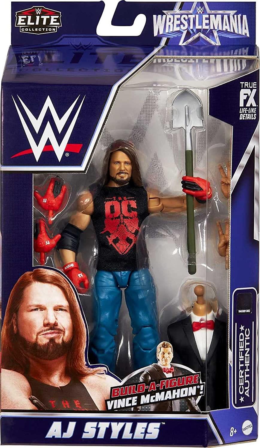 WWE AJ Styles Wrestlemania Elite Build-A-Figure Posable Collectible Fi –  Archies Toys