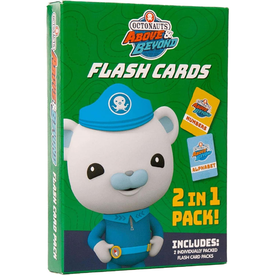 Octonauts Kids Alphabet & Numbers Flash Cards Teach ABC 123's Learning Game Educational Mighty Mojo