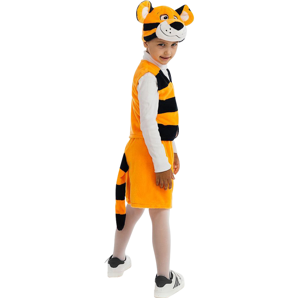 Bengal Tiger Animal  Boys Plush Costume Dress-Up Play Kids - Small