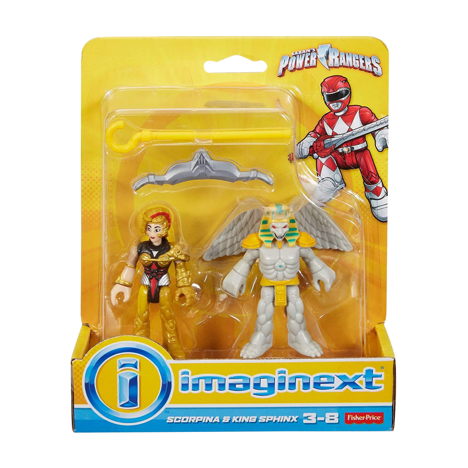 Imaginext Mighty Morphin Power Rangers King Sphinx & Scorpina Figures