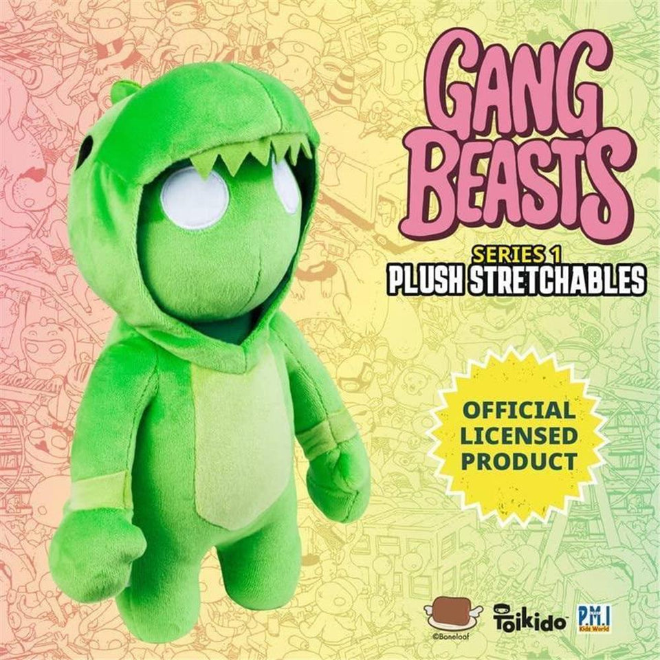 Gang Beasts Green Dragon Costume Plush 16" Gamer Character Soft Doll Figure PMI International