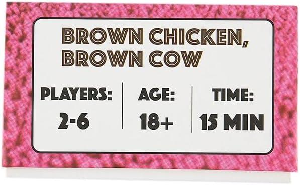 Brown Chicken,Brown Cow- The Sculpting Game For Adults 18 + Risqué Fun (NEW)