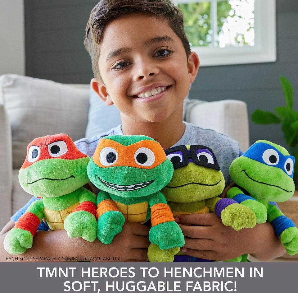 TMNT Mutant Mayhem Leonardo Plush Toy 8" Blue Mask Ninja Turtles Doll