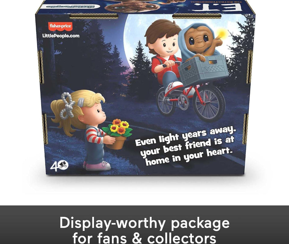 Little People Collector E.T. The Extra-Terrestrial Movie Special Edition Set for Adults & Fans, 3 Figures in Display Package