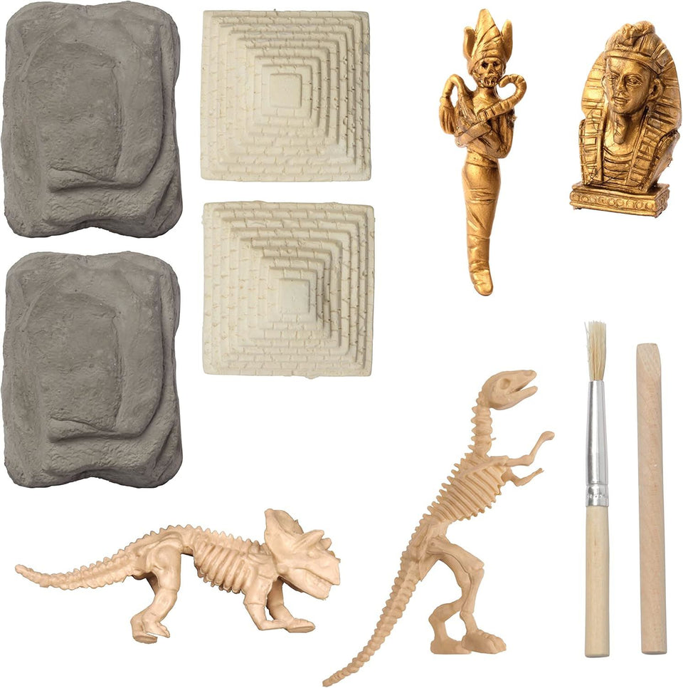 Hinkler Dig & Discover Ultimate Kit - DIY Science and Geology for Kids - Uncover Treasure and Fossils - Ancient History for Kids - STEM Skills for Kids Aged 8 to 14 - Archaeology Basics