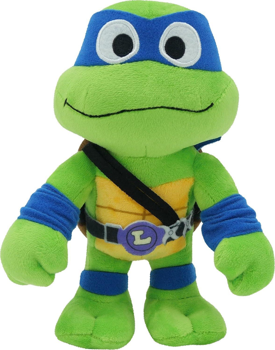 TMNT Mutant Mayhem Leonardo Plush Toy 8" Blue Mask Ninja Turtles Doll