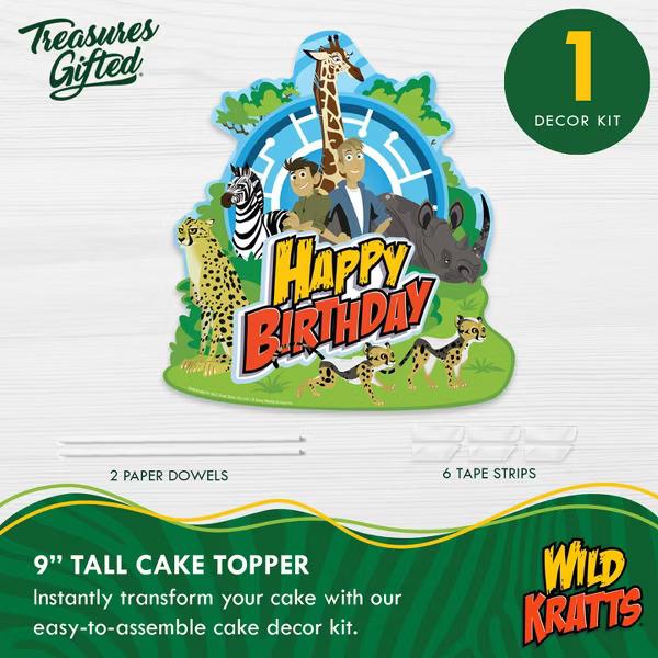 Treasures Gifted Wild Kratts Cake Topper - Wild Kratts Party Supplies