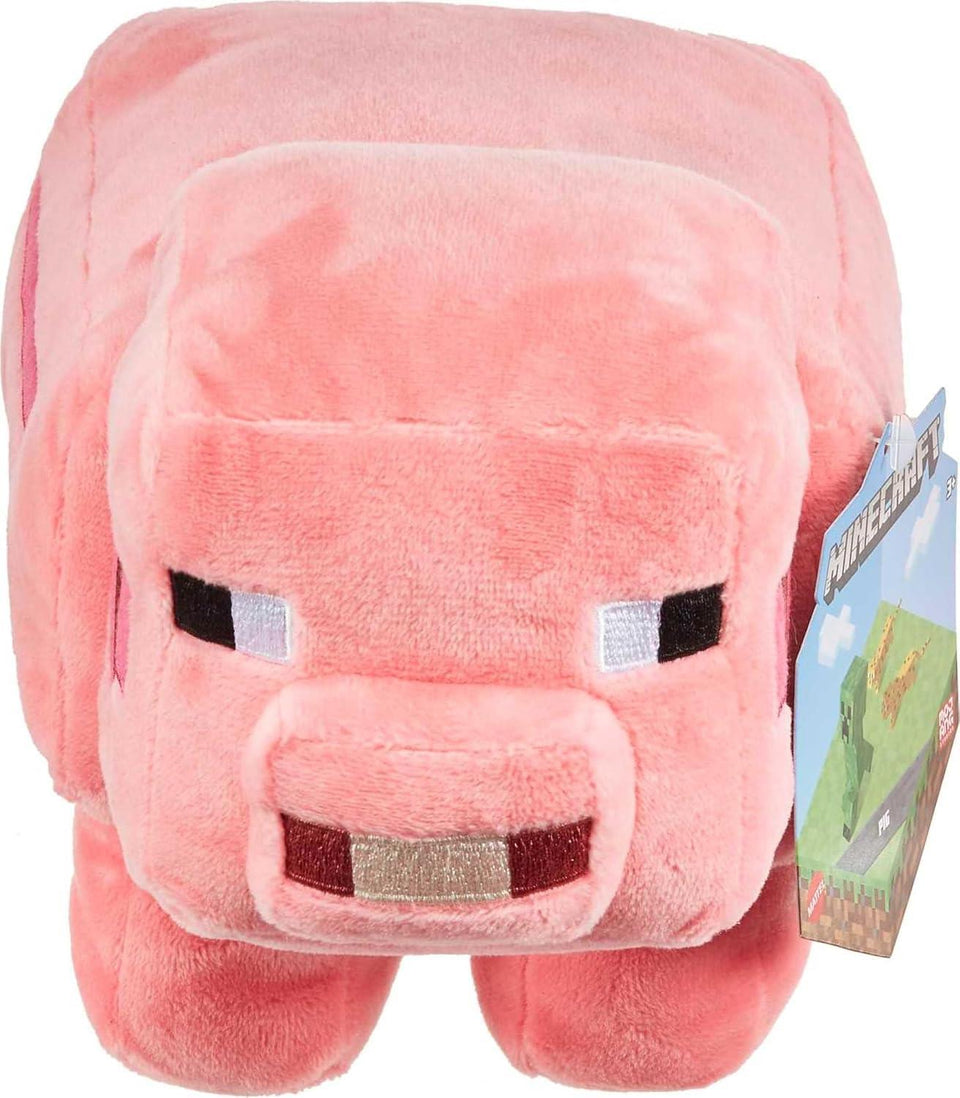 Mattel Minecraft Pink Pig Plush Character Doll