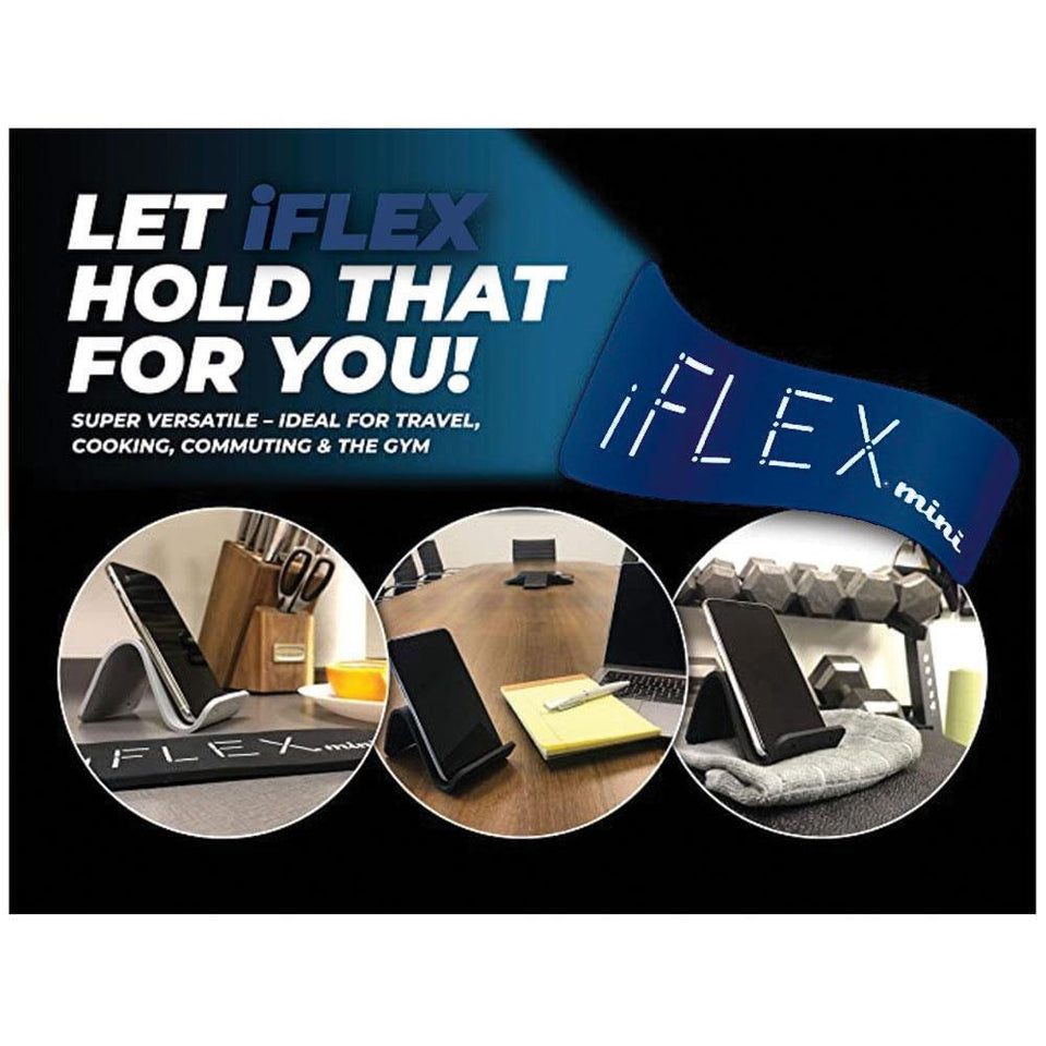 iFLEX Mini Flexible Cell Phone Holder Dark Blue 2-Pack Universal Hands-Free