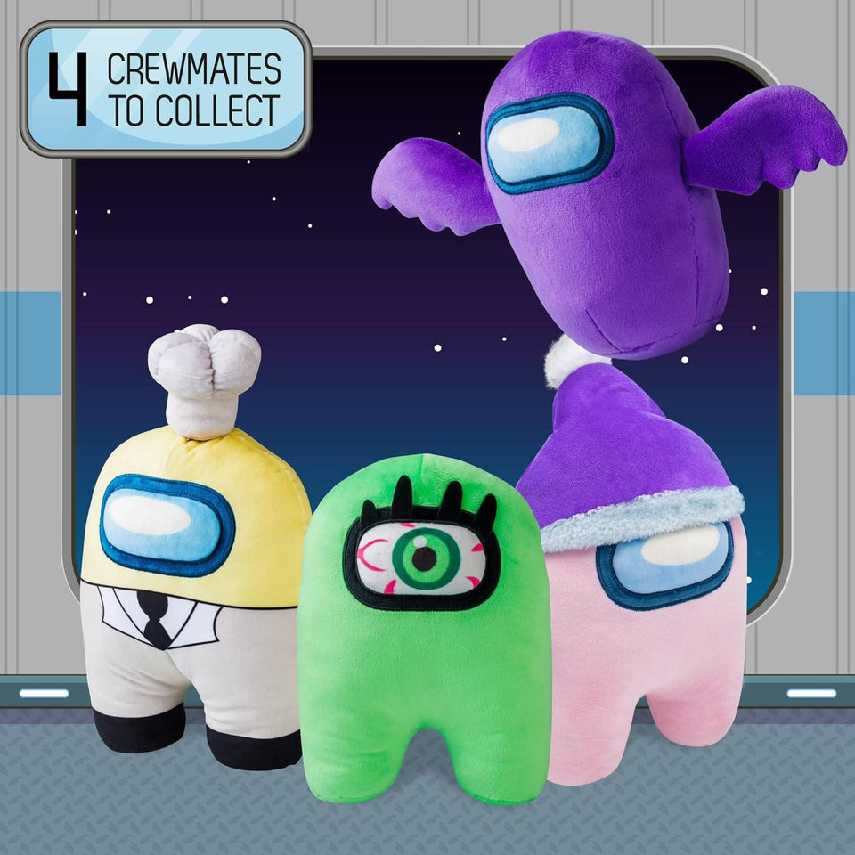 P.M.I. Among Us Plush Buddies Doll | Yellow Crewmate with Chef Hat - 8 Inches