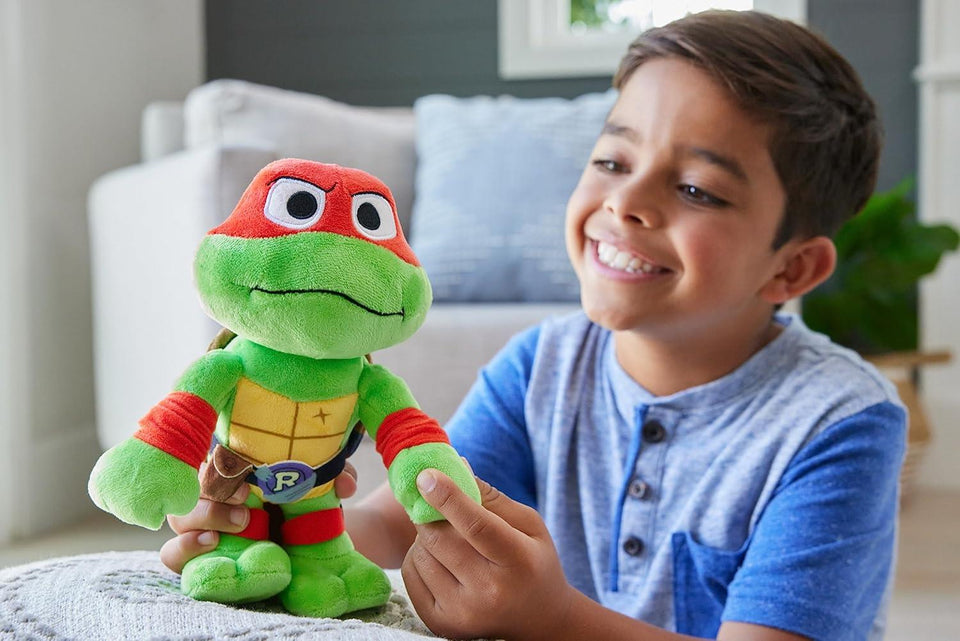 TMNT Mutant Mayhem Raphael Plush Toy 8" Red Mask Ninja Turtles Doll