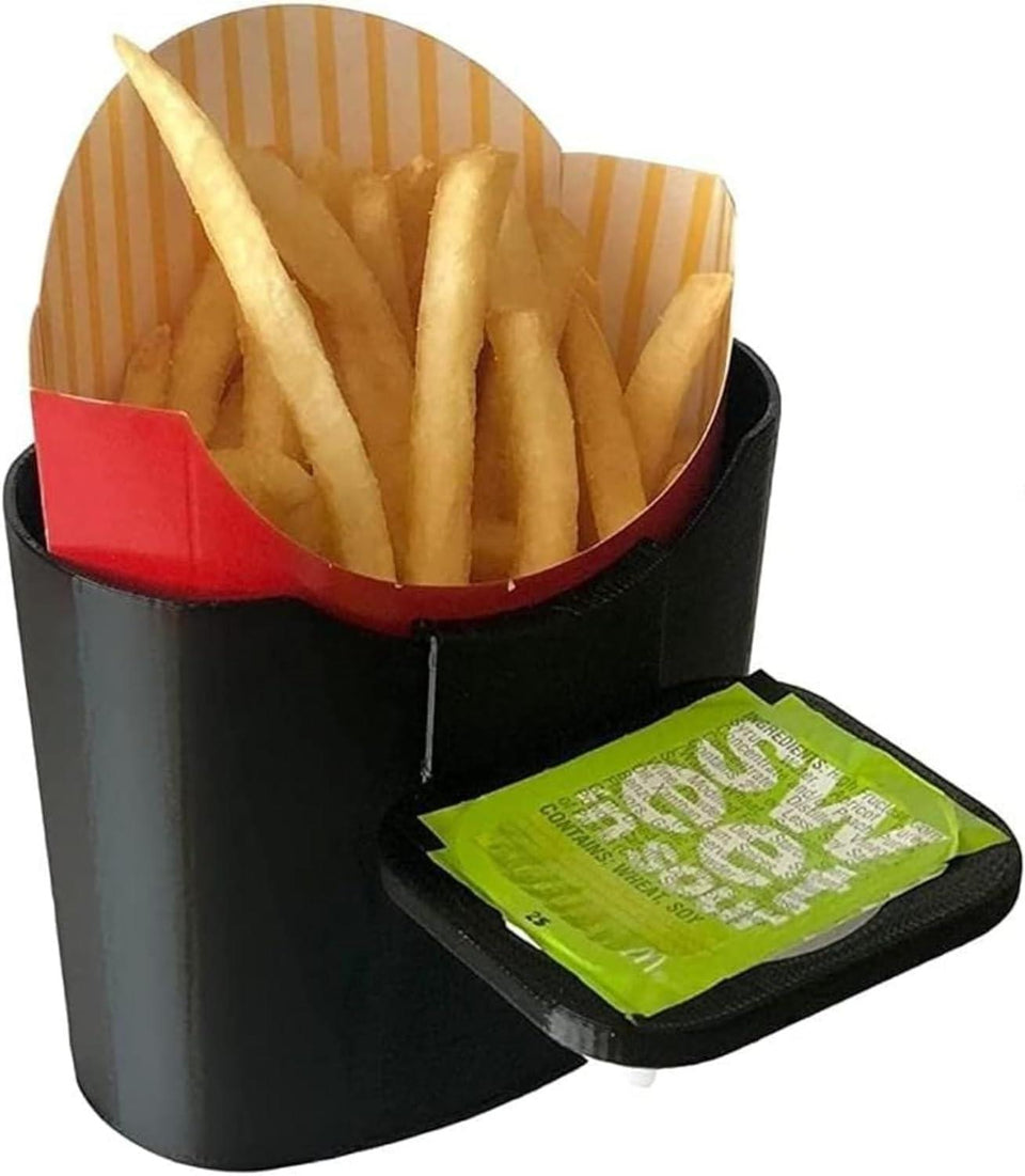 Vent N' Door Caddy French Fry & Sauce Holder Combo On The Go Car Door Clip Mighty Mojo