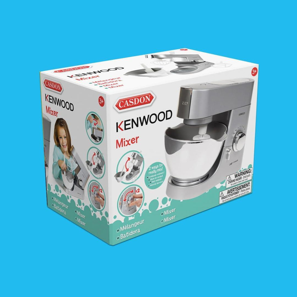 Casdon Kenwood Mixer | Toy Food Mixer for Children Aged 3+ | Perfect for Budding Bakers Who Enjoy Mixing Real Food