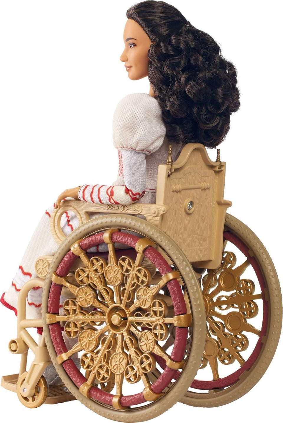 Mattel Universal Wicked Nessarose Fashion Doll & Accessories, Including Wheelchair, with Brown Curly Hair, Poseable & Removable Ballroom Look | Wheelchair Included, Poseable, Removable Ballroom Look, Accessories Included